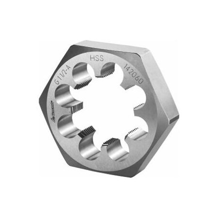 Garant 1.1/2in-11 HSS Hex Die, for Whitworth Pipe Threads 142060 G1.1/2